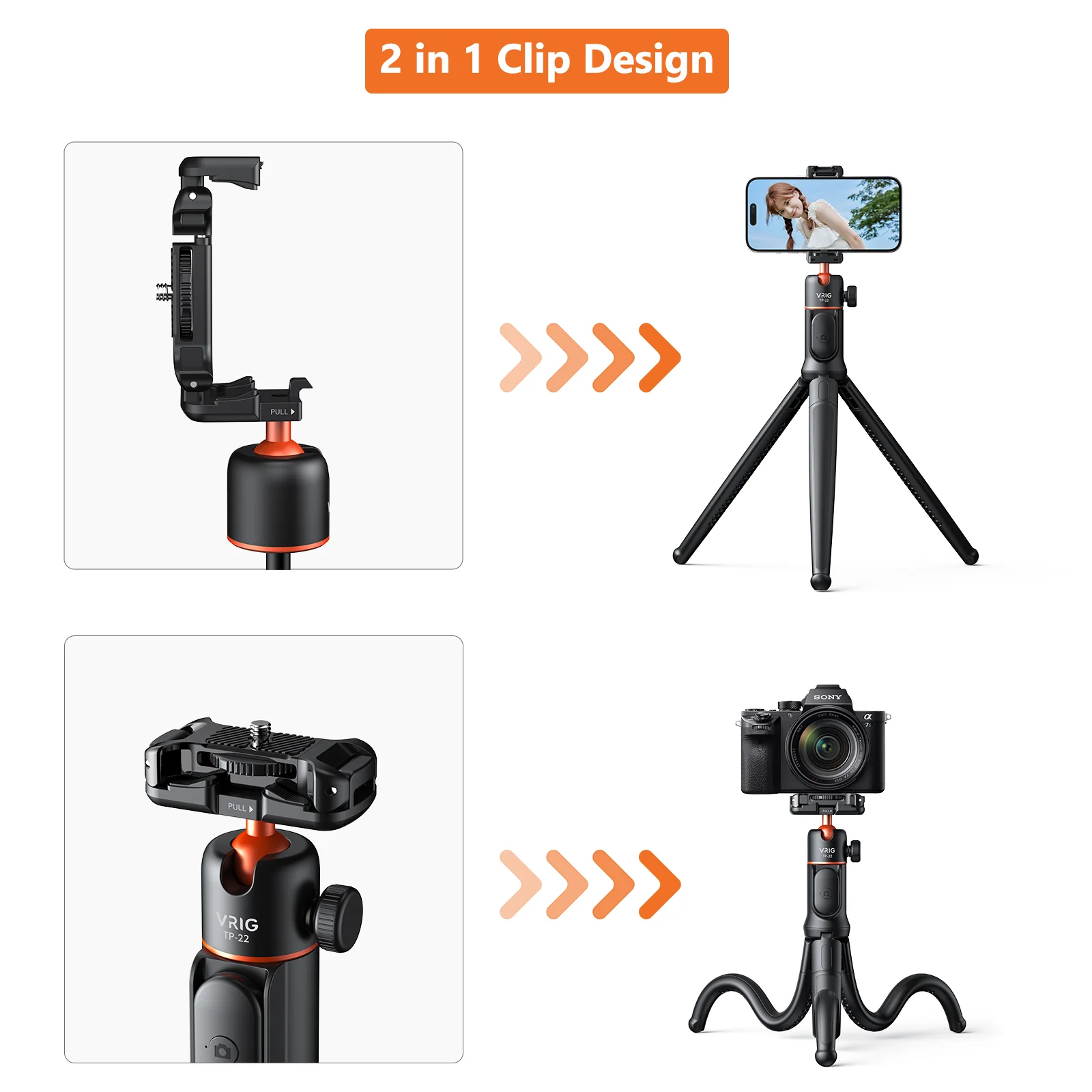 TRIPODE FLEXIBLE MS29 K&F - Image 3