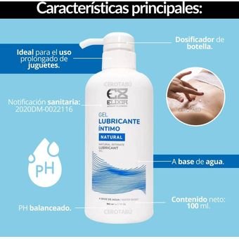 GEL LUBRICANTE ÍNTIMO NATURAL ELIXIR 500ML - Image 2